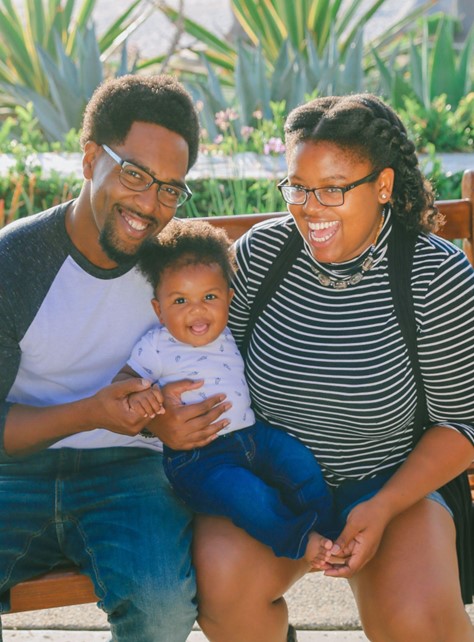 A young family exploring family dentistry